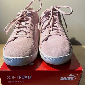 Puma Smash Suede Sneakers in Winsome Orchid